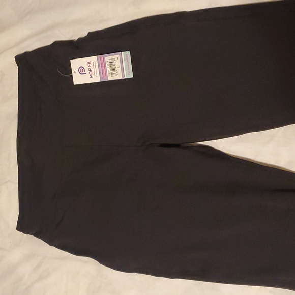 2 Pack POP Fit 1 Regular and 1 Crop Legging in Black Size L NWT - Picture 7 of 10